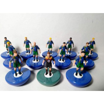 Subbuteo Andrew Table Soccer Newcastle United 1997-98 away on Classic Hasbro Bases